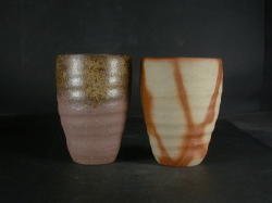 備前焼　小西陶古 備前焼 登窯 備前焼窯元 小西 陶古 共箱付き緋襷・黄ゴマビール他