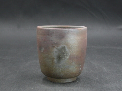 備前焼　登窯　作者不詳　桟切湯呑１