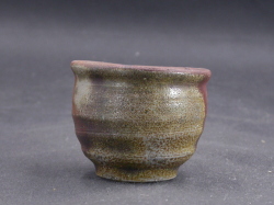備前焼　登窯　備前焼物故作家　末石　高仙　黄ゴマぐい呑２