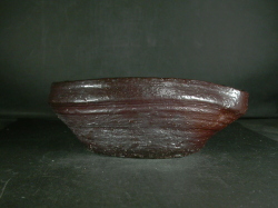 備前焼　穴窯　備前焼物故作家　小山　日出男　伊部手黄ゴマ片口鉢１