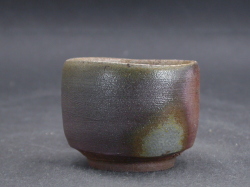 備前焼　登窯　備前焼物故作家　松笠　靖彦　桟切・黄ゴマ１