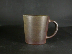 備前焼　穴窯　備前焼若手作家　藤見　俊一　黄ゴマ手付きカップ４