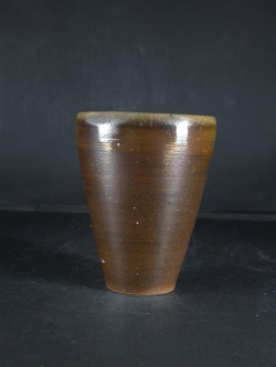 備前焼　登窯　備前焼若手作家　藤見　俊一　黄ゴマビール他グラス６