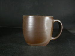 備前焼　穴窯　備前焼若手作家　藤見　俊一　黄ゴマ手付きカップ９