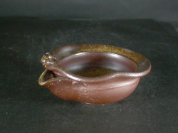 月間特価品　備前焼　備前焼中堅作家　竹内　靖之（山本）　最新作蟹付き黄ゴマ湯冷１