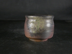 備前焼　登窯　備前焼中堅作家　竹内　靖之（山本）　最新作黄ゴマぐい呑１７