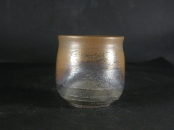 備前焼　登窯　備前焼中堅作家　竹内　靖之（山本）　最新作金彩・窯変湯呑５