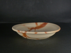 備前焼　備前焼中堅作家　竹内　靖之（山本）　最新作１９センチ緋襷深皿１７