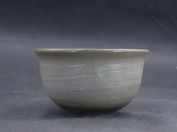 備前焼　備前焼中堅作家　竹内　靖之（山本）　最新作焦げ茶のゴマ青備前飯茶碗６