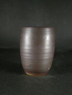 備前焼　登窯　備前焼中堅作家　竹内　靖之（山本）　最新作黄ゴマビール他グラス５