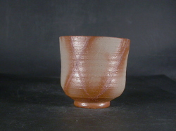 処分品　備前焼　備前焼中堅作家　片岡　聖観　緋襷湯呑２２