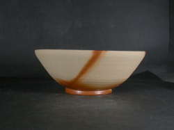 備前焼　備前焼中堅作家　片岡　聖観　緋襷平丼・鉢２