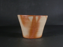 処分品　備前焼　備前焼中堅作家　片岡　聖観　 緋襷フリーカップ１８