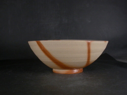 備前焼　備前焼中堅作家　片岡　聖観　緋襷丼・鉢３