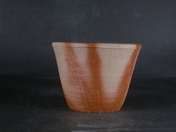 処分品 備前焼 備前焼中堅作家 片岡 聖観 緋襷フリーカップ31