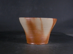 処分品　備前焼　備前焼中堅作家　片岡　聖観　 緋襷フリーカップ１９