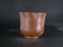 処分品　備前焼　備前焼中堅作家　片岡　聖観　緋襷湯呑３４