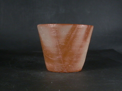 処分品　備前焼　備前焼中堅作家　片岡　聖観　緋襷フリーカップ５０