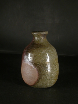 月間特価品　備前焼　穴窯　備前焼女流作家　前嶋　類子　窯変徳利４