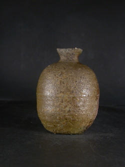 備前焼 穴窯 備前焼物故作家 前嶋 五一郎 黄ゴマ徳利28 備前焼卸