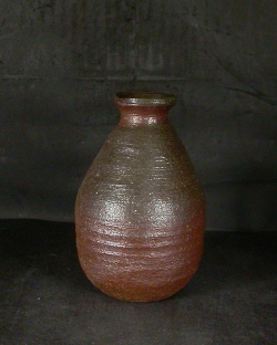 備前焼　穴窯　備前焼女流作家　前嶋　類子　黄ゴマ徳利５