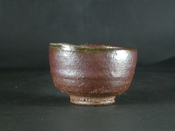 備前焼　穴窯　備前焼女流作家　前嶋　類子　黄ゴマぐい呑８