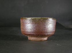 備前焼　穴窯　備前焼女流作家　前嶋　類子　黄ゴマぐい呑９