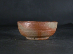 備前焼　穴窯　備前焼物故作家　前嶋　五一郎　緋襷ぐい呑１４