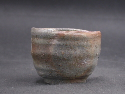 処分品　備前焼　登窯　備前市無形文化財　佐藤　苔助　窯変ぐい呑４