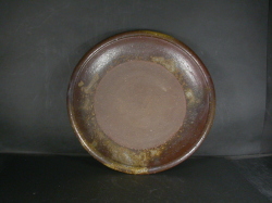 備前焼　登窯　岡山県無形文化財　山本　雄一　黄ゴマ大深皿１