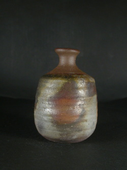 備前焼 備前市無形文化財 榊原 清人 共箱付き桟切徳利13 備前焼卸