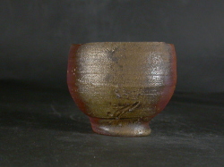 人間国宝 藤原雄 備前 窯変徳利 共箱 酒器 備前焼 登窯 備前焼人間国宝 故藤原 雄 四方桟盛蓋共箱付き黄