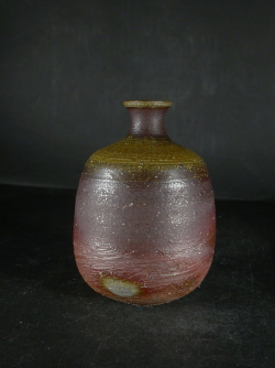 備前焼 登窯 岡山県無形文化財 山本 雄一 共箱付き黄ゴマ徳利19