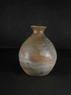 月間特価品　備前焼　登窯　備前市無形文化財　見附　文雄　桟切・黄ゴマ徳利６