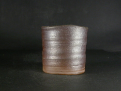 備前焼　登窯　備前焼若手作家　中村　和樹　最新作金彩・黄ゴマフリーカップ１３