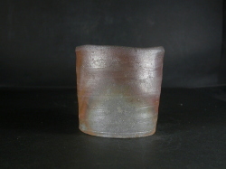 備前焼　登窯　備前焼若手作家　中村　和樹　最新作桟切・黄ゴマフリーカップ１５