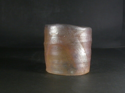 備前焼　登窯　備前焼若手作家　中村　和樹　最新作金彩・黄ゴマフリーカップ１６