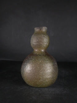 備前焼 登窯 備前焼中堅作家 渋田 寿昭 緋襷・黄ゴマ瓢徳利1 備前焼卸