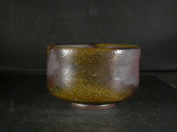 N444 茶碗 『備前焼』『柴岡守造』 抹茶碗 共箱 茶道具