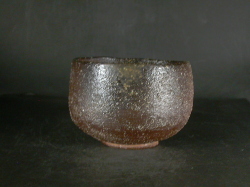 備前焼　穴窯　備前焼物故作家　小山　日出男　伊部手黄ゴマ荒土抹茶茶碗１5