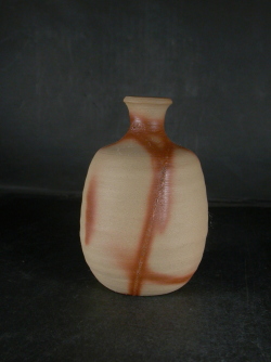 処分品　備前焼　備前焼窯元　備前陶苑　若手作家作緋襷徳利１０