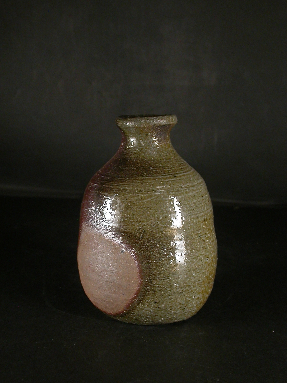 月間特価品　備前焼　穴窯　備前焼女流作家　前嶋　類子　窯変徳利４