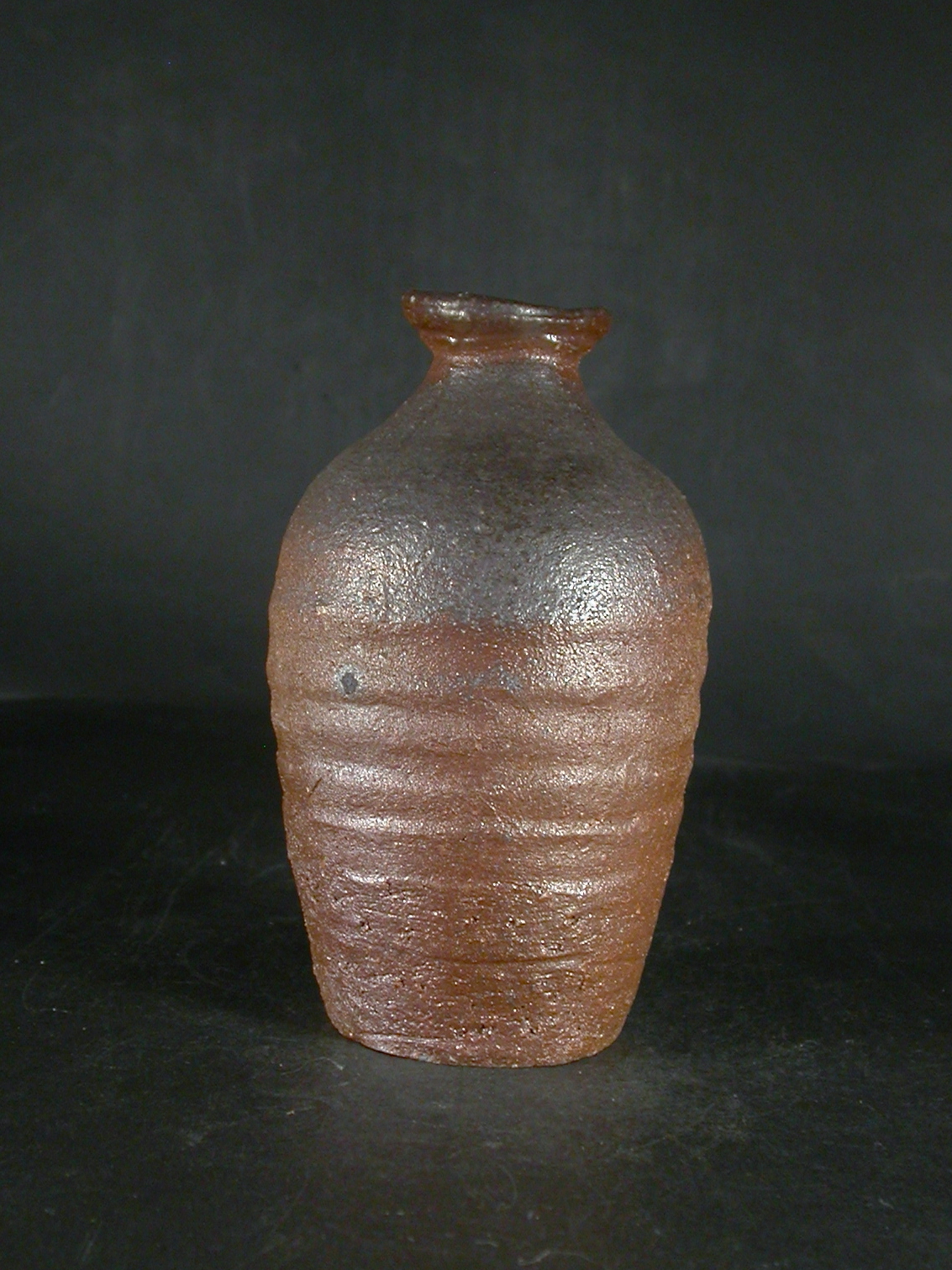 希少作★前嶋　五一郎【義弟：原田拾六】★備前≪窯変≫徳利★共箱 備前焼 登窯 備前焼ベテラン作家 嶋 幸博 共箱付き窯変徳利1