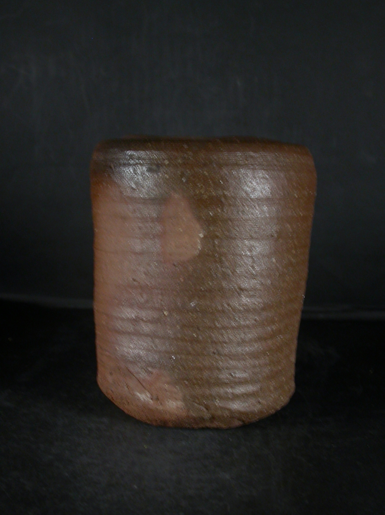 備前焼花入れ 木箱付き前嶋五一郎作骨董品