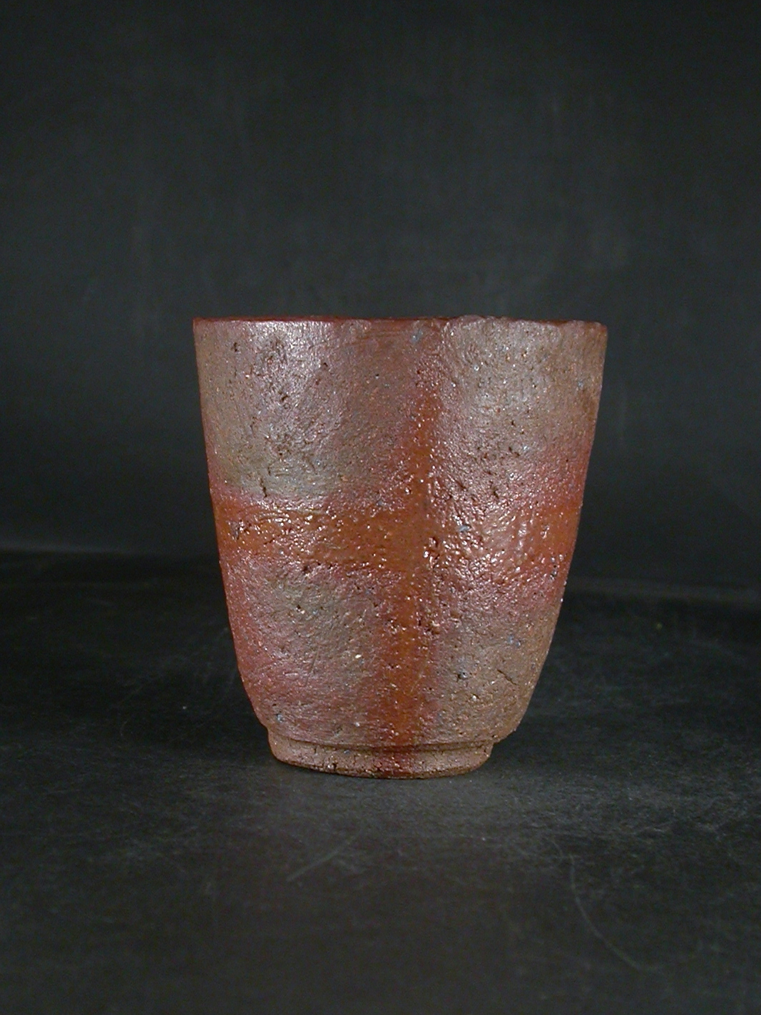 備前焼　穴窯　備前焼女流作家　前嶋　類子　緋襷フリーカップ・ビアマグ１