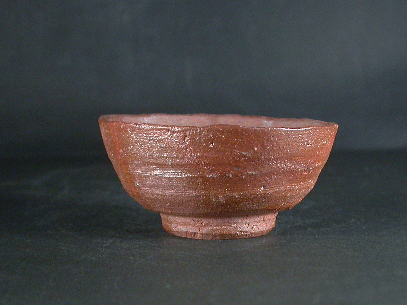 備前焼　穴窯　備前焼物故作家　前嶋　五一郎　緋襷ぐい呑１１