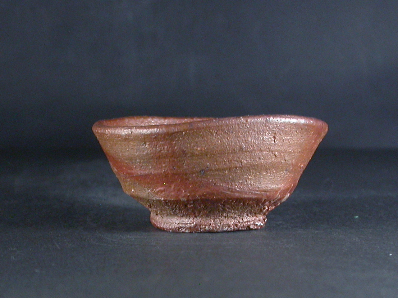 備前焼　穴窯　備前焼物故作家　前嶋　五一郎　緋襷轡ぐい呑１４