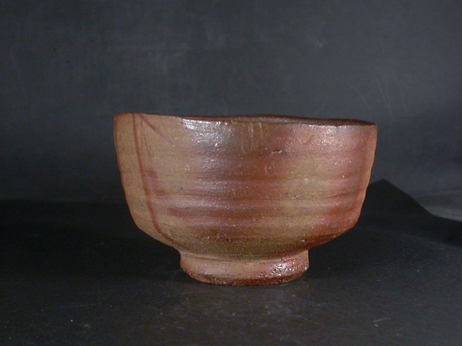 希少作★前嶋　五一郎【義弟：原田拾六】★備前〈手び練り）茶碗B2★共箱 希少作☆前嶋 五一郎【義弟：原田拾六】☆備前〈手び練り）