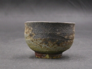 備前焼　穴窯　備前焼異色作家　吉岡　勝巳　最新作窯変ぐい呑１