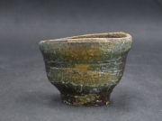 備前焼　穴窯　備前焼異色作家　吉岡　勝巳　最新作窯変ぐい呑１